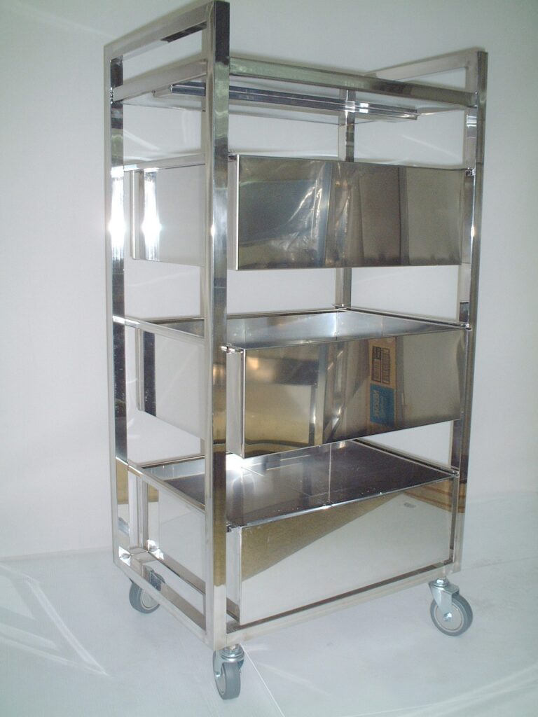 美容室角パイプワゴン