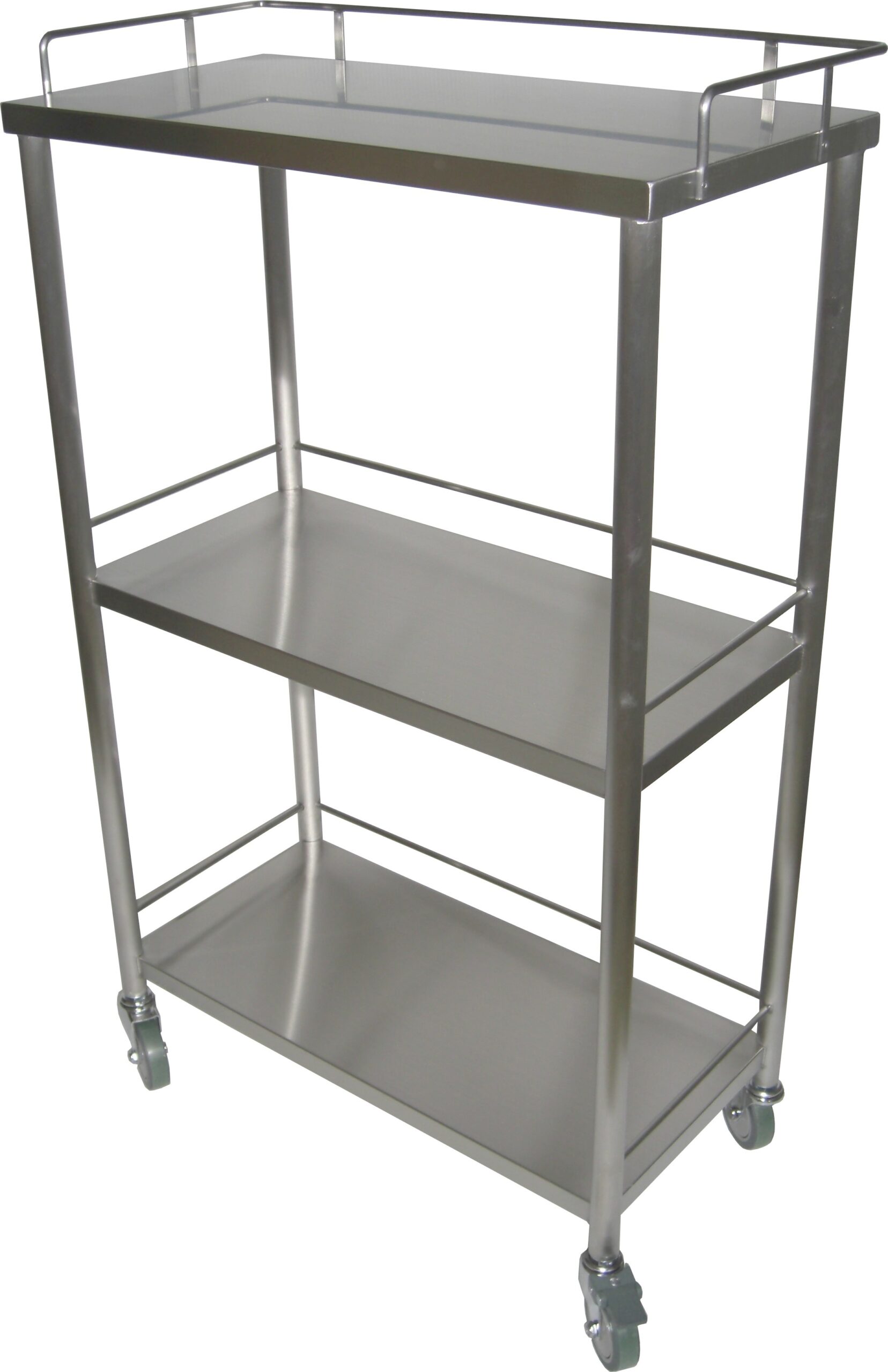 ３段３方柵付きワゴン